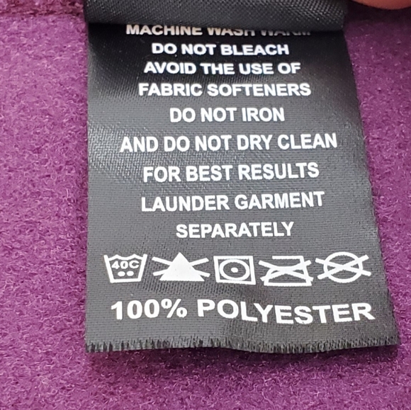 Narragansett Traders Women's Fleece Pullover Purple 1/2 Zip sz Large NWT - Picture 11 of 14